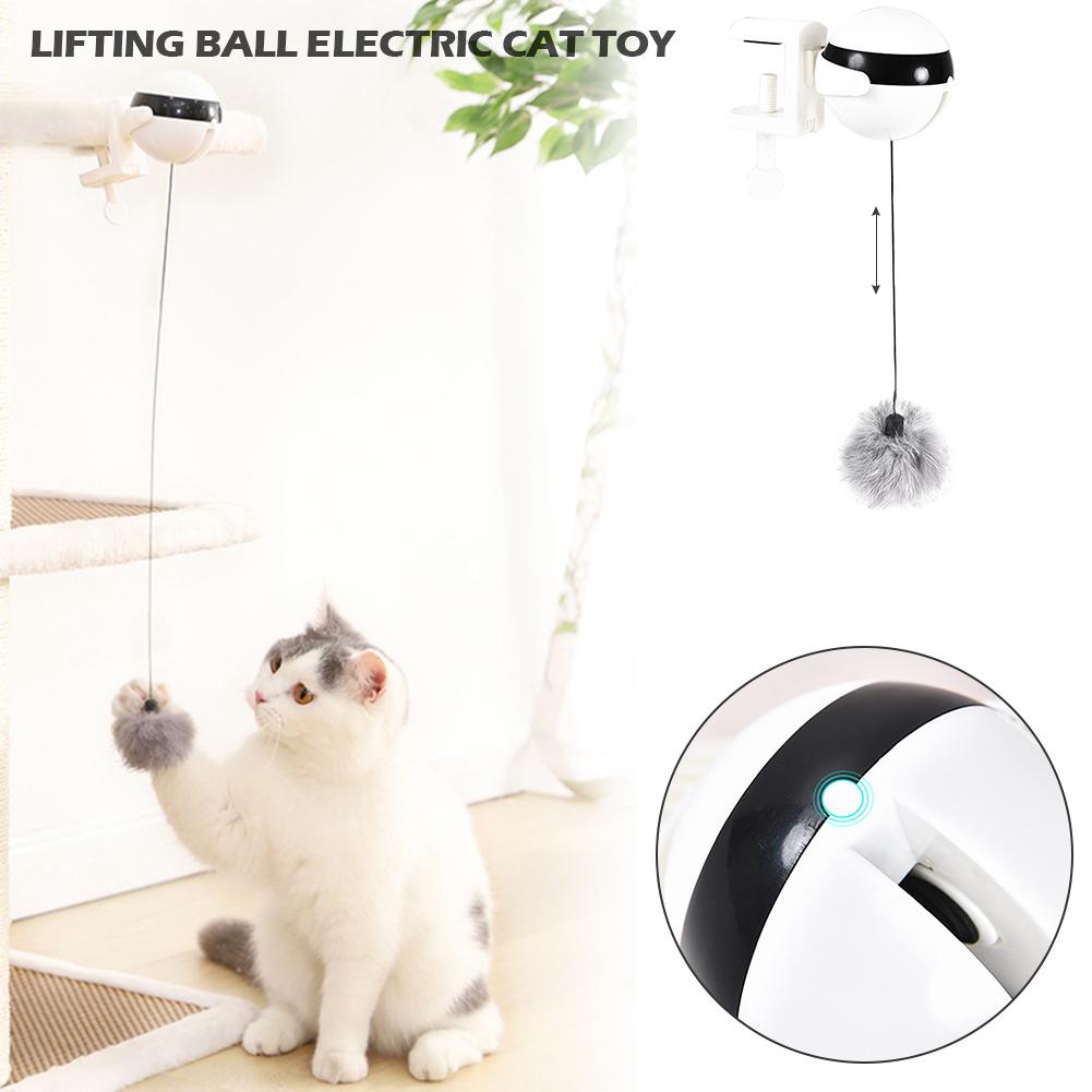 Electric Cat Toy Teasing Cat Stick Crazy Game Spinning Turntable
