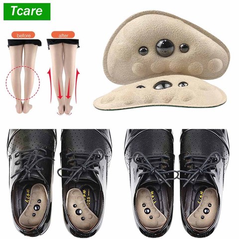 1Pair Magnetic Massage Heel Pad Insoles Cushion For Medial & Lateral Heel Wedge Insoles for Foot Alignment Soft Magnet Insoles ► Photo 1/6