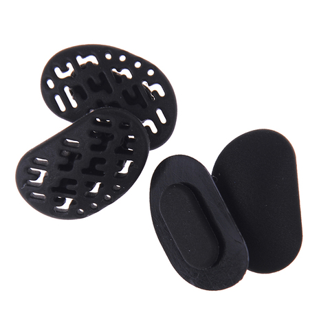2Pairs Soft Nose Pads Hollow Out Airbag Bayonet Breathable Black Silicone Sunglasses Nose Pad Comfortable Glasses Anti-Slip ► Photo 1/6