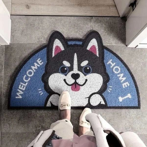 New Cartoon Sand Scraping Dust Door Entrance Mat Hallway Kitchen Bath Non-slip Rug Dust Removal Carpet Wire Loop Footpad Doormat ► Photo 1/6