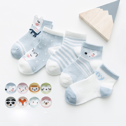 Newborn Baby Boy Girl 1 Pair Cartoon Cotton Socks Infant Toddler Kids Soft Sock