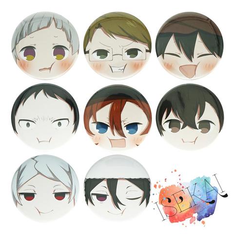 Bungo Stray Dogs Anime Metal Badge Atsushi Nakajima Dazai Osamu Fyodor Ranpo Badge Brooch Pins ► Photo 1/1