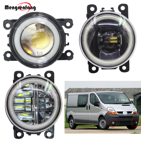 2 X Car H11 Fog Light LED Halo Ring Angel Eye DRL 4000LM 12V For Renault Trafic 2.5L L4 Diesel Turbocharged 2003 2004 2005 2006 ► Photo 1/6