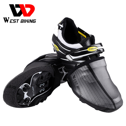 WEST BIKING Bicycle Overshoes Waterproof MTB Bike Shoes Cover Cycling Half Foot Reflective Rain Windproof Bike Shoes Covers ► Photo 1/6