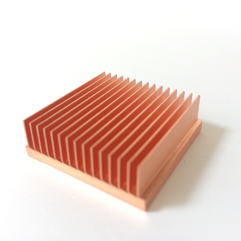 Pure Copper Heatsink Skiving Fin 30x30x10mm DIY Heat Sink Radiator For Electronic CHIP LED IC Cooling Cooler ► Photo 1/6