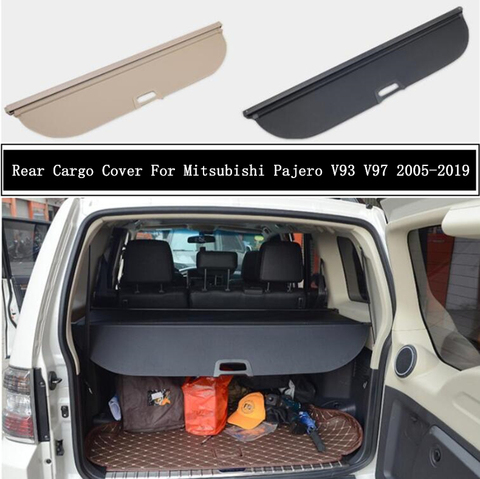 Rear Cargo Cover For Mitsubishi Pajero V93 V97 2005-2022 Partition Curtain Screen Shade Trunk Security Shield Accessories Black ► Photo 1/4