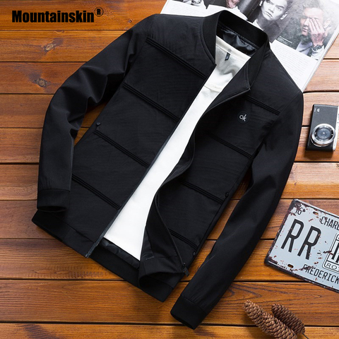 Mountainskin Spring Jackets Mens Pilot Bomber Jacket Male Fashion Baseball Hip Hop Coats Slim Fit Coat Brand Clothing SA679 ► Photo 1/6