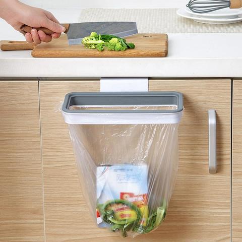 Portable Plastic Garbage Hanging Bag Kitchen Trash Storage Rack Bag Hook Scouring Pad Dry Shelf Holder Kitchen Organzier ► Photo 1/6