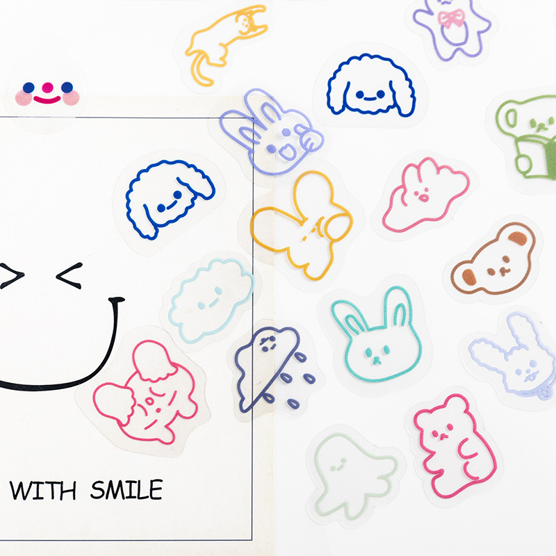 price history review on 40pcs bag cute animal graffiti series stickers diy scrapbooking album mobile computer diary happy planner decorative stickers aliexpress seller chenchencow store alitools io