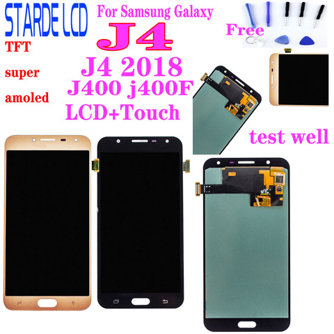 Super Amoled For Samsung Galaxy J4 2022 J400 j400F SM-J400M/DS LCD Display J400F/DS Display Touch Screen Replacement ► Photo 1/6