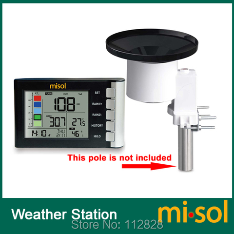 misol Rain Gauge, LCD display, Temperature Humidity measurement ► Photo 1/6