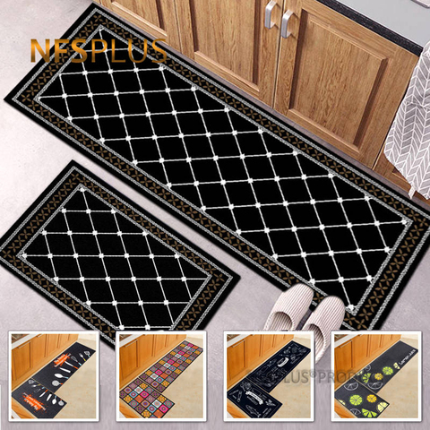 Geometric Kitchen Carpet Floor Mat Rugs Polyester Fiber Printed Home Decorative Anti-Slip Hallway Door Mats Entrance Doormat ► Photo 1/6
