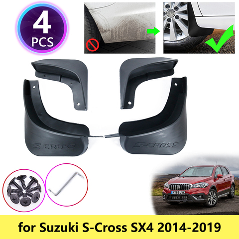 For Suzuki S Cross SX4 Car Accessories Rear Bumper Guard Protector Auto Parts
