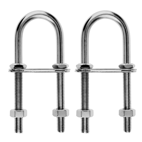 2pcs 304 Stainless Steel Bow Stern Eye U Bolt Boat Marine U Screw  M8 ► Photo 1/6