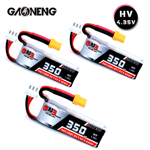 1/2/3/5PCS Gaoneng GNB 2S 7,6 mAh 350 V HV 4,35 V 50C/100C Lipo XT30 battery for ETAFPV Beta75X 2S Beta65X 2S Whoop Tiny Drones ► Photo 1/6