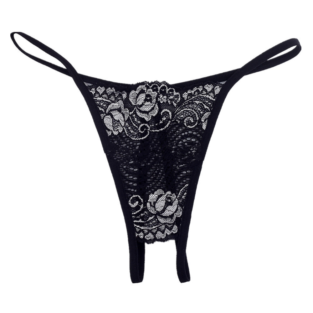 Sexy Panties Ladies Transparent Lace Sexy Panties Open Crotch ...