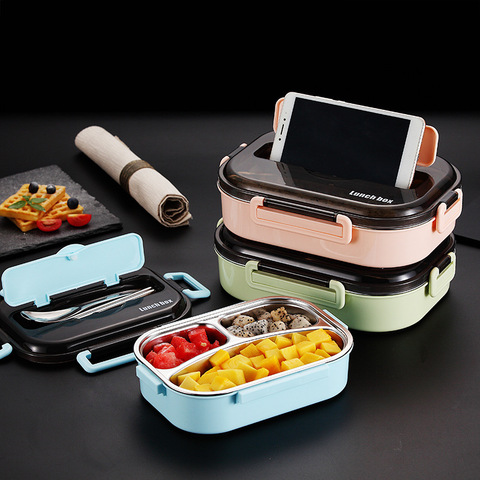 heated lunch box for kids heated bento stainless steel lunch box thermos container for food container heated bento box lunchbox ► Photo 1/6