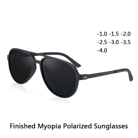 Myopia sunglasses diopter Polarized prescription aviation sun glasses for nearsighted men women SPH CYL myopic shades ► Photo 1/6