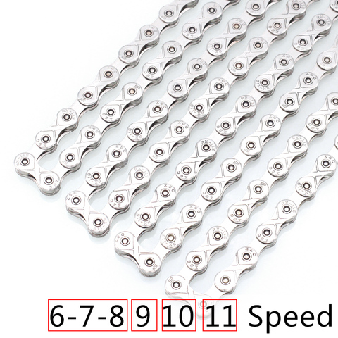 EverDawn Bicycle Chain 6/7/8 9 10 11 speed Plating High End Steel Anti-rust Bike Chain for Mountain Road bike116L ► Photo 1/6