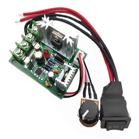 High Precision Farward And Reverse DC Motor Speed Controller 10A Adjustable Speed Use For 12V 24V DC Motor ► Photo 1/6