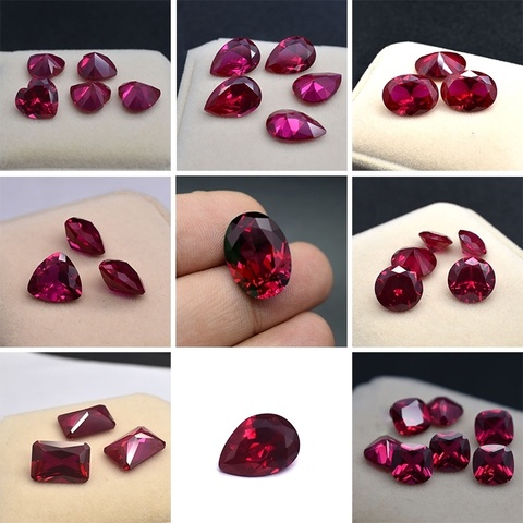 Wisdom and Guardian Stone 3A Mozambique Ruby Corundum Spinel Various Shapes Mosaic Jewelry Diy Pigeon Blood Red Stone of Jewelri ► Photo 1/6