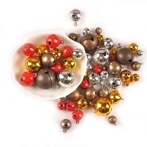Gold/Silver/Bronze/Red Retro Christmas Bells Copper Jingle Bells For Home Decor Party Xmas DIY Craft Accessories Gift C2684 ► Photo 1/6