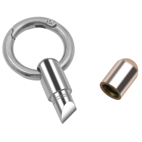 Cutting tool stainless steel multi-function EDC portable mini tool key ring pendant tool capsule knife tiny cutting tool ► Photo 1/6