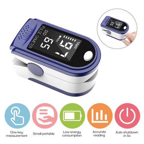 Portable Blood Oxygen Monitor Finger Pulse Oximeter Oxygen Saturation Monitor Fast Shipping within 24hours (without Battery) ► Photo 1/6