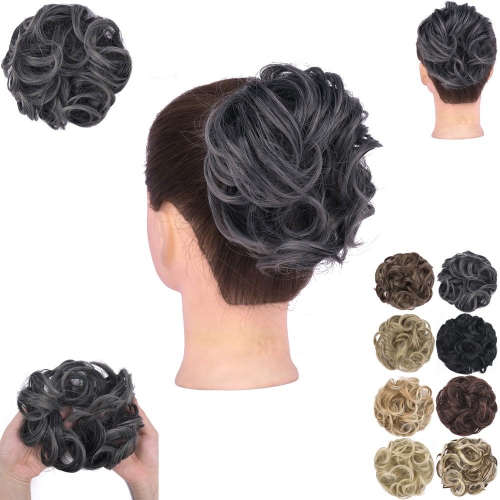 GIRLSHOW Hair Scrunchies Extensions Synthetic Chignons Wrap Ponytail Hair  Tail Updos Fake Hair Bun Hairpiece For Women 75 Colors - Price history &  Review | AliExpress Seller - GIRLSHOW Official Store 