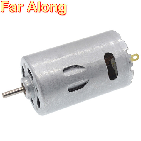 390 Model Strong Magnetic Carbon Brush High Speed DC Motor 12V 10000RPM Metal Electric Motor Use For Automation Equipment etc. ► Photo 1/5