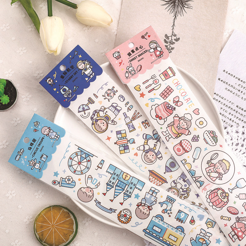 School Supplies Journal Sticker Diary Stickers Korean Stationery Scrapbooking 