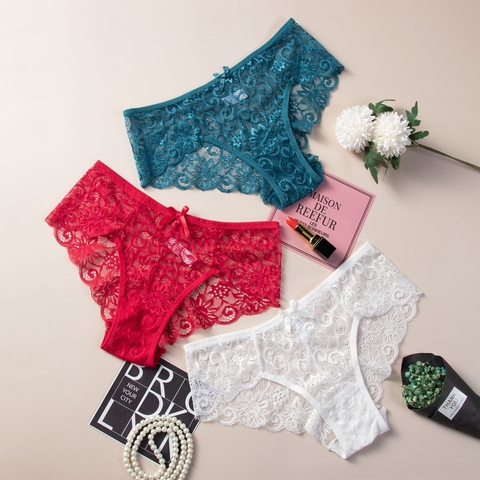 Sexy Lace Panties Women Fashion Cozy Lingerie Low