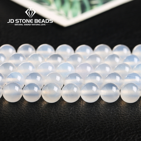 5A Matte Natural Gemstone Faceted White Agate Beads Handmade Necklace Beads Accessory Unique Design Beads For Jewelry Making ► Photo 1/6