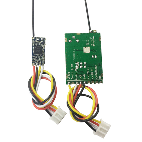 1Set 2.4Ghz 100MW Wireless Surveillance Video Transmitter + Receiver Default Channel 2370   Micro Audio Video Transceiver Module ► Photo 1/5