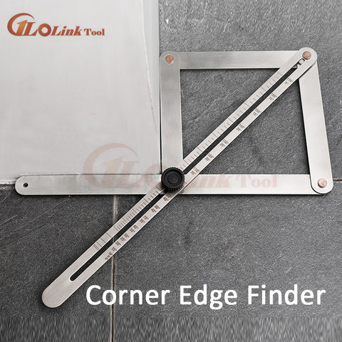 DIY Multi-angle Corner Angle Finder Aluminum Protractor Tile Wood Ruler Woodworking Model Craft Angle ► Photo 1/6