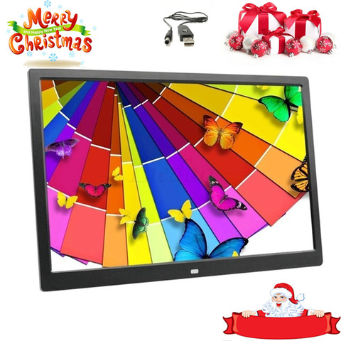 Good gift new 15 Inch LED Backlight HD 1280*800 Full Function Digital Photo Frame Electronic Album digitale Picture Music Video ► Photo 1/6