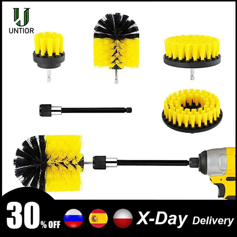 UNTIOR Power Scrubber Brush Drill Brush Clean for Bathroom Kitchen  Tub Tile Surfaces Power Scrub Cleaning Set with Extender ► Photo 1/6
