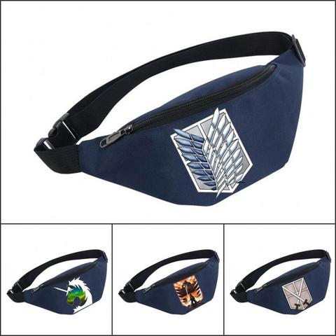 Waist Bag women Belt Waterproof Chest Handbag Unisex Fanny Pack Ladies Waist Pack Belly Bags For Attack on Titan ► Photo 1/1