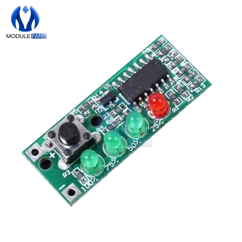 Battery Capacity Indicator 4 LEDs Display Module for 3S 9-12.6V Micro Switch Microswitch Board Electricity Quantity ► Photo 1/4