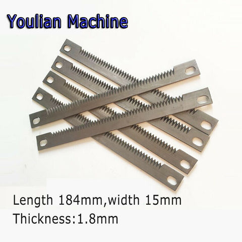 1Pcs Sachet Packing machine cross-sealing cutter 185mmX15mmX1.0mm size ► Photo 1/6