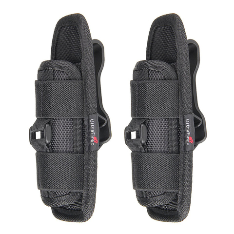 2 pcs Flashlight Holster for Tactical Torch Flashlight Holder Nylon Pouch Case with 360 Degrees Rotatable Clip Flashlight Set ► Photo 1/6