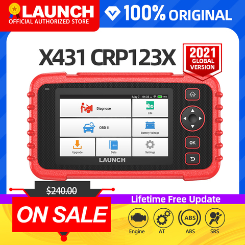 launch x431 crp123X obd2 scanner auto code reader car diagnostic tool ENG AT ABS SRS diagnostic scanner automotive tool crp123 ► Photo 1/6