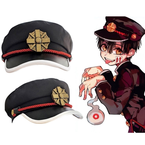 Anime Toilet-Bound Hanako-kun Yugi Amane Cosplay Hat Toilet bound Navy Style Hanako kun Cap Costume Props ► Photo 1/6