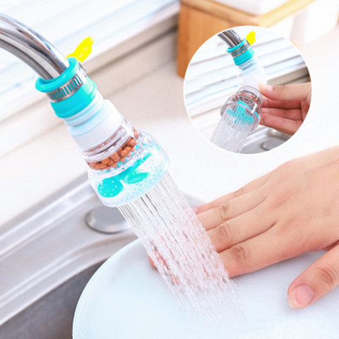 360 Adjustable Flexible Kitchen Faucet Tap Extender Splash-Proof Water Filter Outlet Head Water Saving Sprayer Filter Diffuser ► Photo 1/6