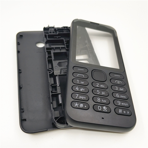 New Plastic Full Housing For Nokia 215 Full Complete Mobile Phone Housing Cover Case+English Keypad ► Photo 1/6