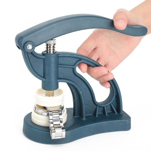 12 Dies Watch Press Closer Spiral Capping Machine Watch Back Cover Pressing Machine Manual Watchmaker Repairing Tool Kit ► Photo 1/6