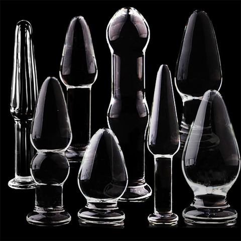 Huge Crystal Glass anal plug sex toys for woman lesbian G SPOT squirt BIG BALL GAY DICK anus prostate stimulation Toy BUTT plug ► Photo 1/6