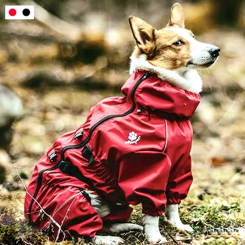 Waterproof Pet Dog Outdoor Jacket Clothes Winter Warm Coat  Big Jumpsuit Reflective Raincoat For Small Medium Large Dogs ► Photo 1/6