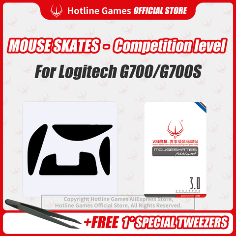 Hotline Games 3.0 Competition Level Mouse Skates Mouse Feet Pad Replacement Feet for Logitech G700S/G700 0.28mm/0.6mm Thickness ► Photo 1/6