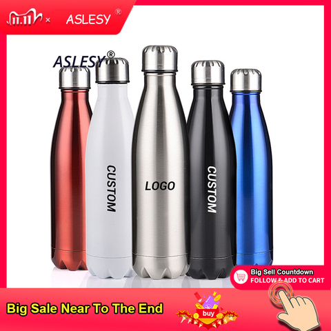Stainless Steel Vacuum Flasks Thermoses  Logo Custom Thermos Bottle Vacuum  - Custom - Aliexpress